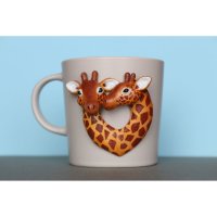 Кружка с декором 2 Giraffes