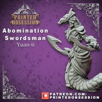 Фигурка Abomination Swordsman Yuan-ti (Unpainted)