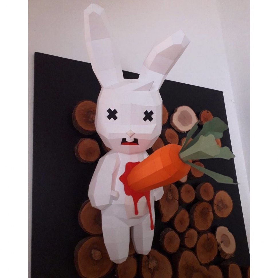 3D конструктор Rabbit With Carrot Кролик с морковью Купить в магазине  G4SKY.ru