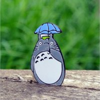 Брошь My Neighbor Totoro - Totoro with Umbrella