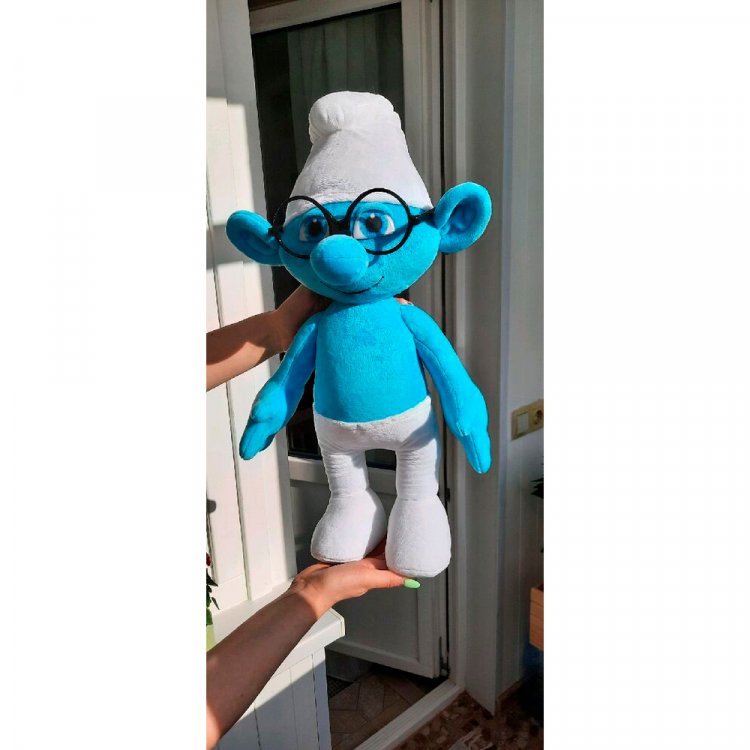 Мягкая игрушка The Smurfs - Brainy Smurf (60см)