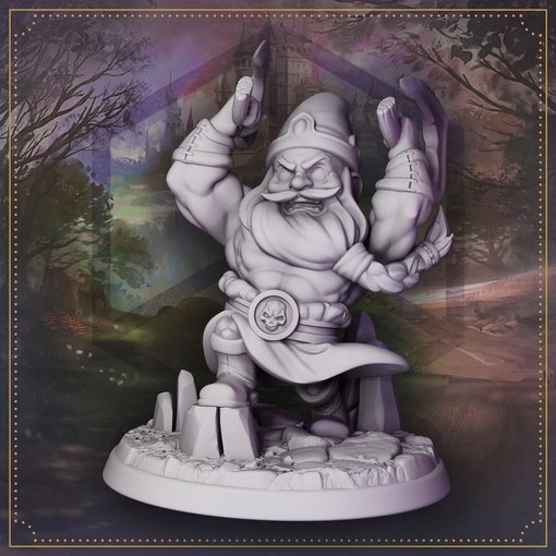 Buff Dwarf Фигурка Buff Gumdrop, a Barbarian Dwarf (Unpainted) Купить в магазине ...