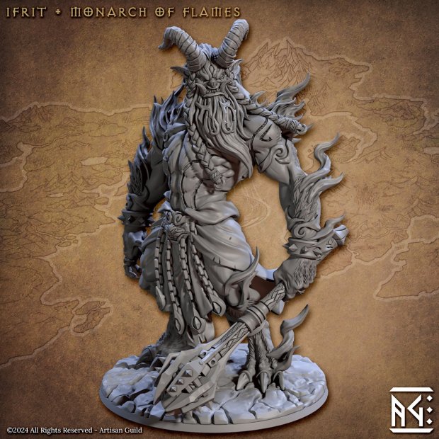 Фигурка Ifrit Monarch of Flames (Unpainted)
