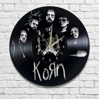 Часы настенные из винила Korn [Handmade]