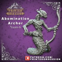 Фигурка Abomination Archer Yuan-ti (Unpainted)