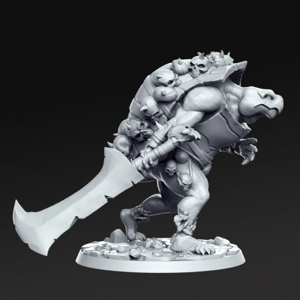 Фигурка Hans the turtle death (Unpainted)