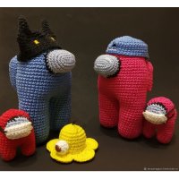 Мягкая игрушка Among Us - Astronaut (10 см) [Handmade]