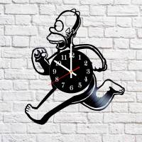 Часы настенные из винила The Simpsons - Homer [Handmade]