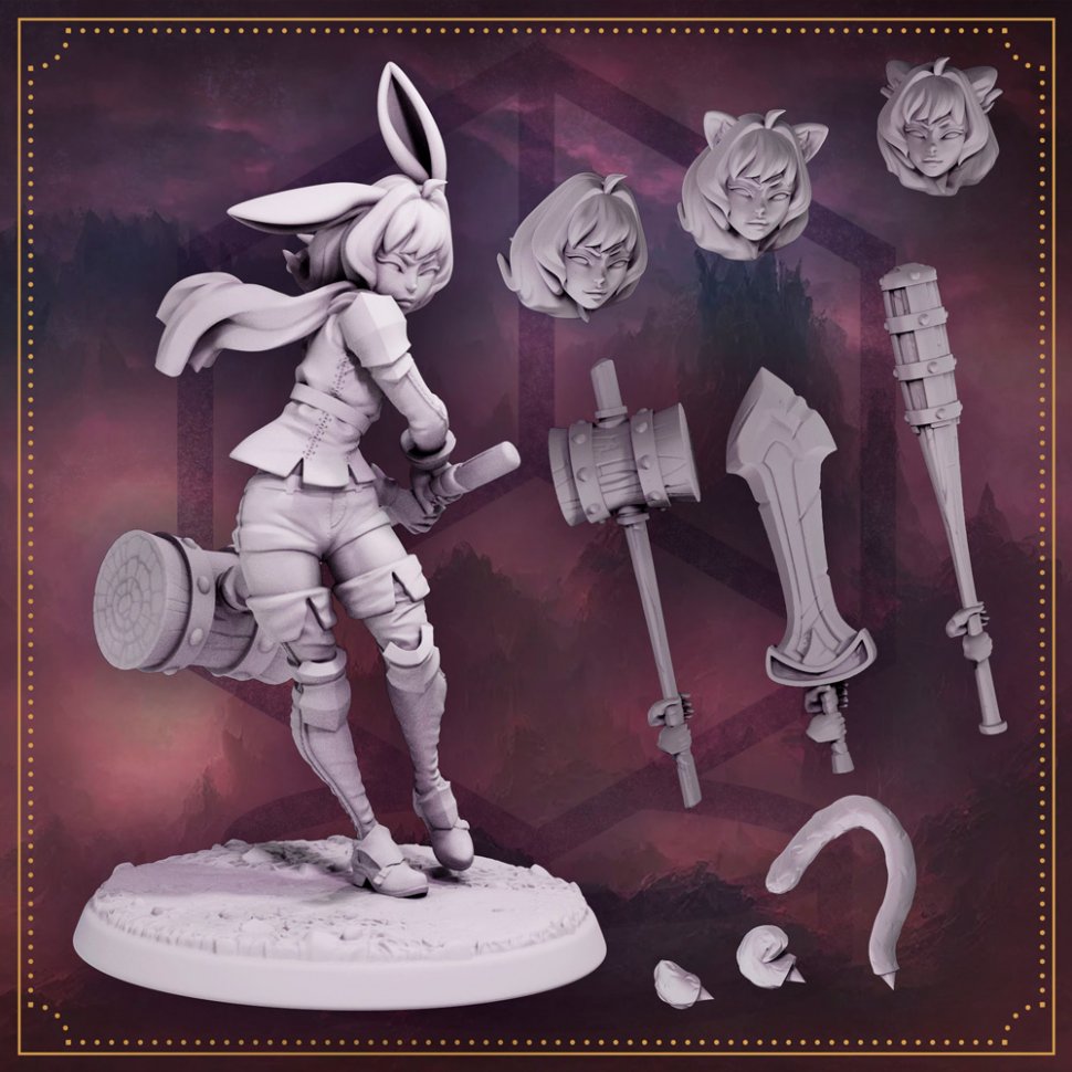 Фигурка Shiba, the fighting rabbit (Unpainted) Купить в магазине G4SKY.ru