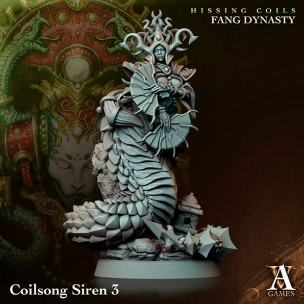 Фигурка Naga Assassin, the Siren of the Hissing Spiral (Unpainted)
