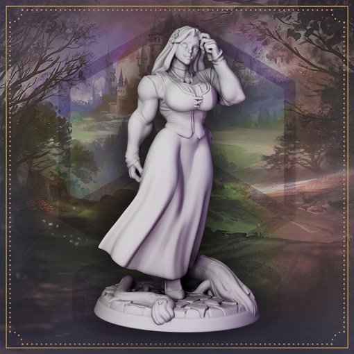 Фигурка Princess Freya, Daughter of the Orc Chieftain (Unpainted)