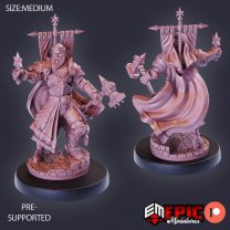 Фигурка Shaved cleric with a sign (Unpainted)