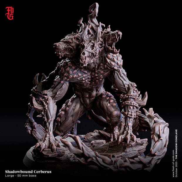 Фигурка Cerberus Shackled by Shadows (Unpainted)