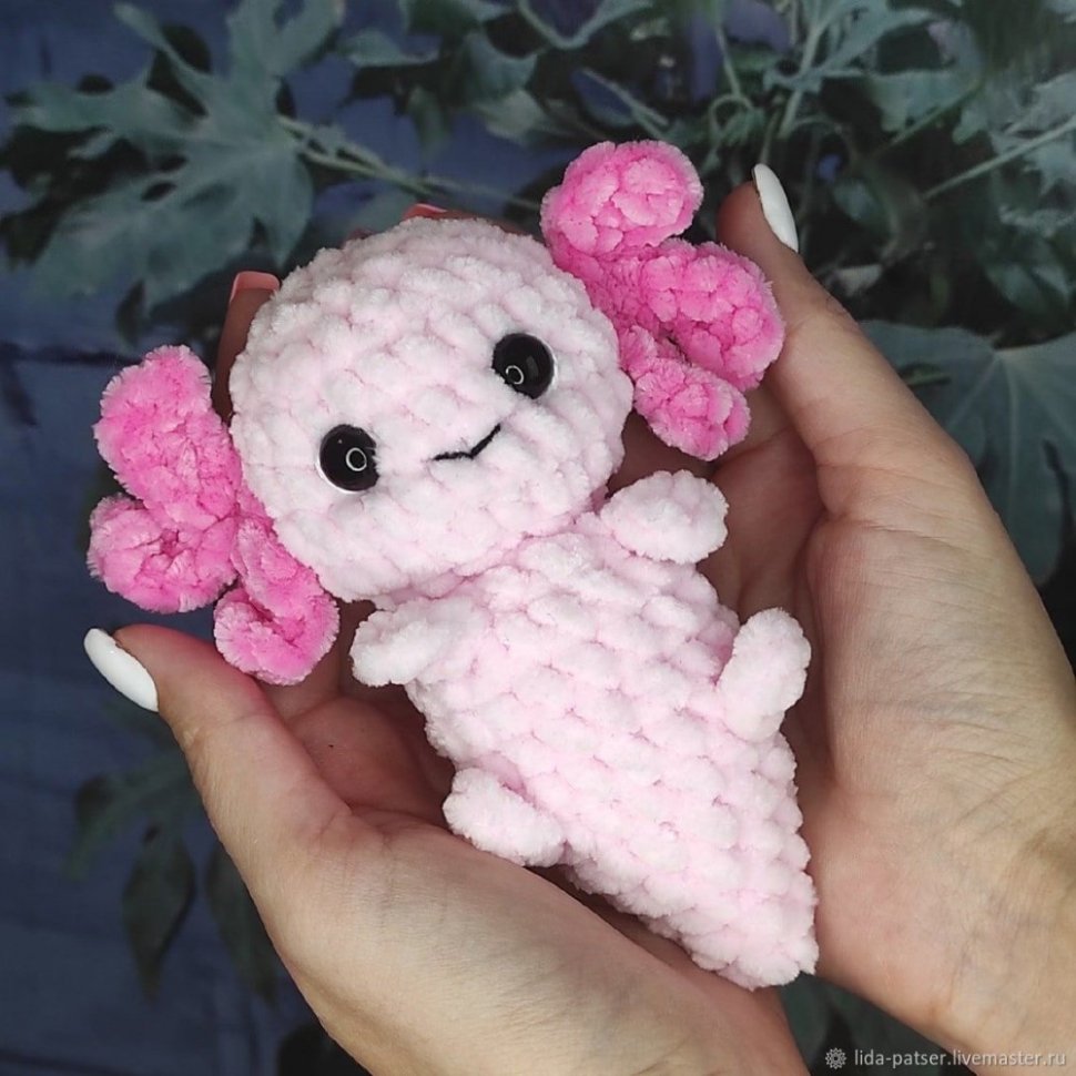 Мягкая игрушка Axolotl (10 см) [Handmade] Аксолотль Купить в магазине  G4SKY.ru