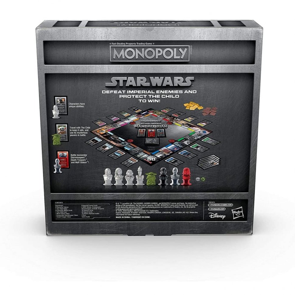 Настольная игра Monopoly: Star Wars - The Mandalorian Монополия Звездные  войны Мандалорец Купить в магазине G4SKY.ru