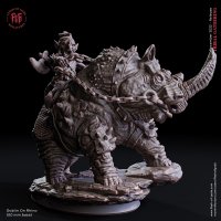 Фигурка Goblin on Rhino (Unpainted)