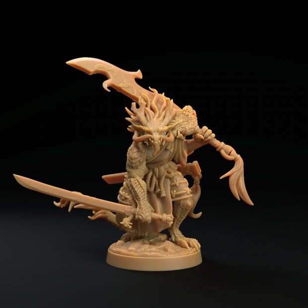 Фигурка Barakh Turesh with two swords (Unpainted)