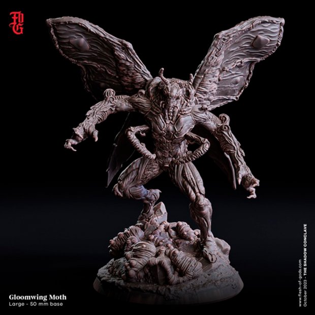 Фигурка Dark - Winged Moth, Monster Insect (Unpainted)