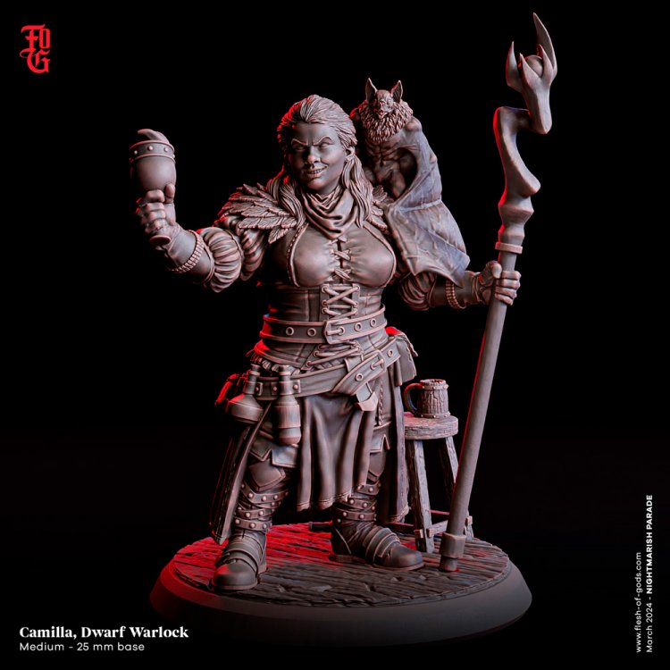 Фигурка Camilla Dwarf (Unpainted)