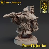 Фигурка Dwarf Warrior (Unpainted)