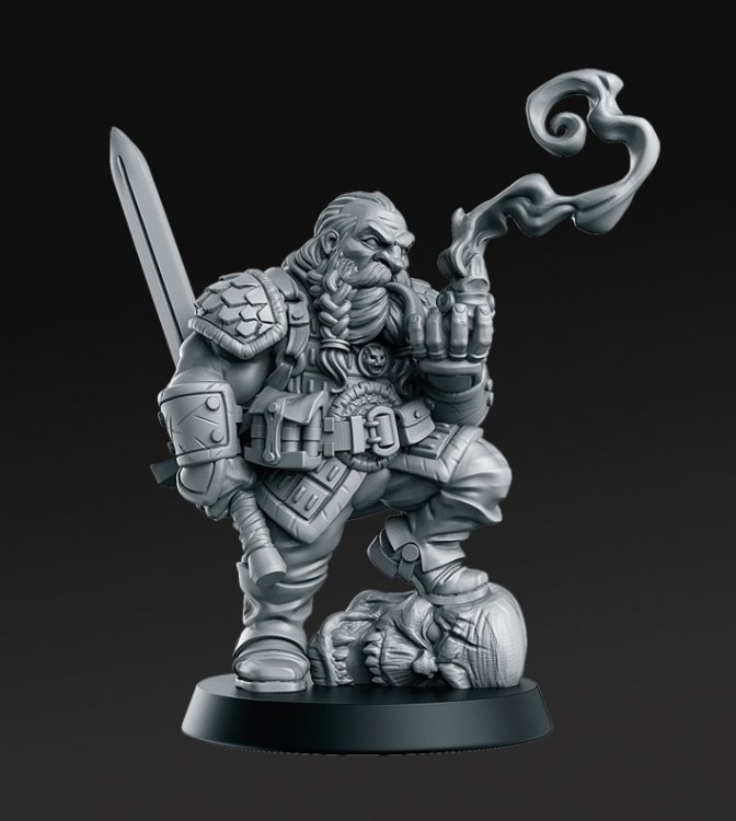 Фигурка Garaldir Dwarf (Unpainted)