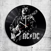 Часы настенные из винила AC/DC [Handmade]
