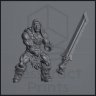 Фигурка Barbarian Kogre, swordsman of Dragon Peak (Unpainted)