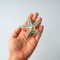 Брошь Starfish with Pearls