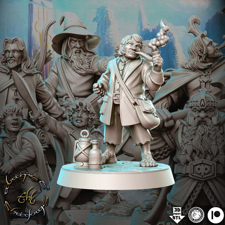 Фигурка The Lord of the Rings - Bilbo (Unpainted)