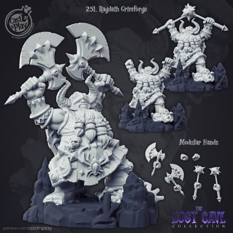 Фигурка Ragdath Grimforge (Unpainted)