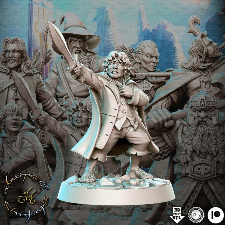 Фигурка The Lord of the Rings - Frodo (Unpainted)