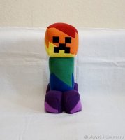 Мягкая игрушка Minecraft - Rainbow Creeper