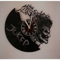 Часы настенные из винила DC Comics - Joker [Handmade]