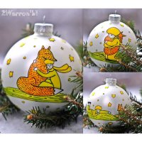 Ёлочный шар The Little Prince - The Little Prince with Fox [Handmade]