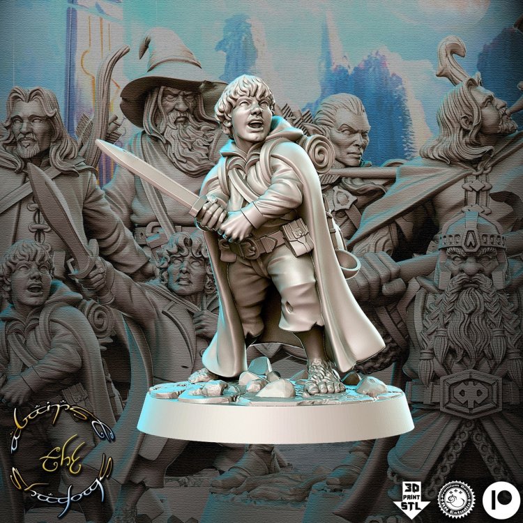 Фигурка The Lord of the Rings - Sam (Unpainted)