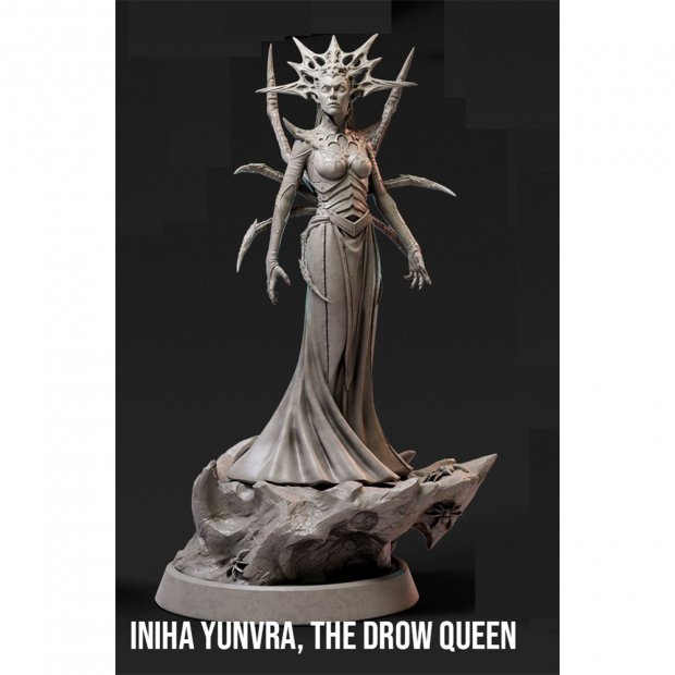 Фигурка Iniha Yunvra - The Drow Queen (Unpainted)