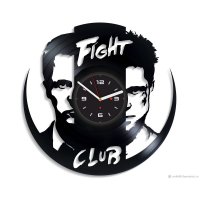 Часы настенные из винила Fight Club [Handmade]