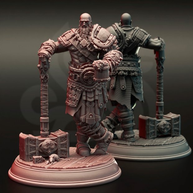 Фигурка Frot the Warlike, barbarian mercenary (Unpainted)