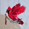 Брошь Red Cardinal