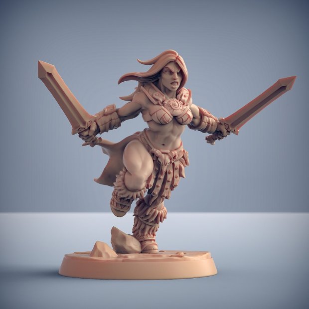 Фигурка Barbarian Angra, warrior of Dragon Peak (Unpainted)