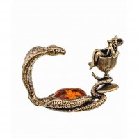 Фигурка Cobra With Mouse In Goblet [Handmade]