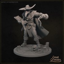 Фигурка Plague doctor with book and potion (Unpainted)