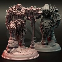 Фигурка Gazza the Invulnerable, leader of the Berogtor Orc Band (Unpainted)