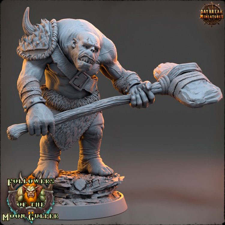 Фигурка Zabadan is a Fierce Destroyer, A Barbarian Ogre (Unpainted)