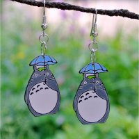 Серьги My Neighbor Totoro - Totoro with Umbrella