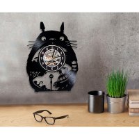 Часы настенные из винила My Neighbor Totoro [Handmade]