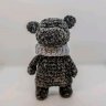 Мягкая Игрушка Dark Gray Hippo in a Scarf
