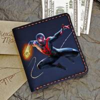 Кошелек мини Marvel - Spider-man Miles Morales Custom [Handmade]