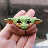 Брошь Star Wars - Baby Yoda (Grogu) [Handmade]