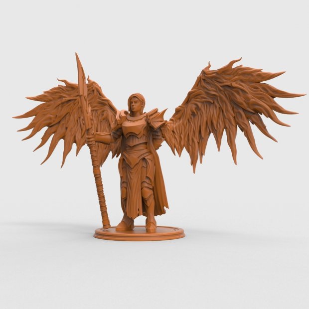 Фигурка Winged Lady with a spear (Unpainted)